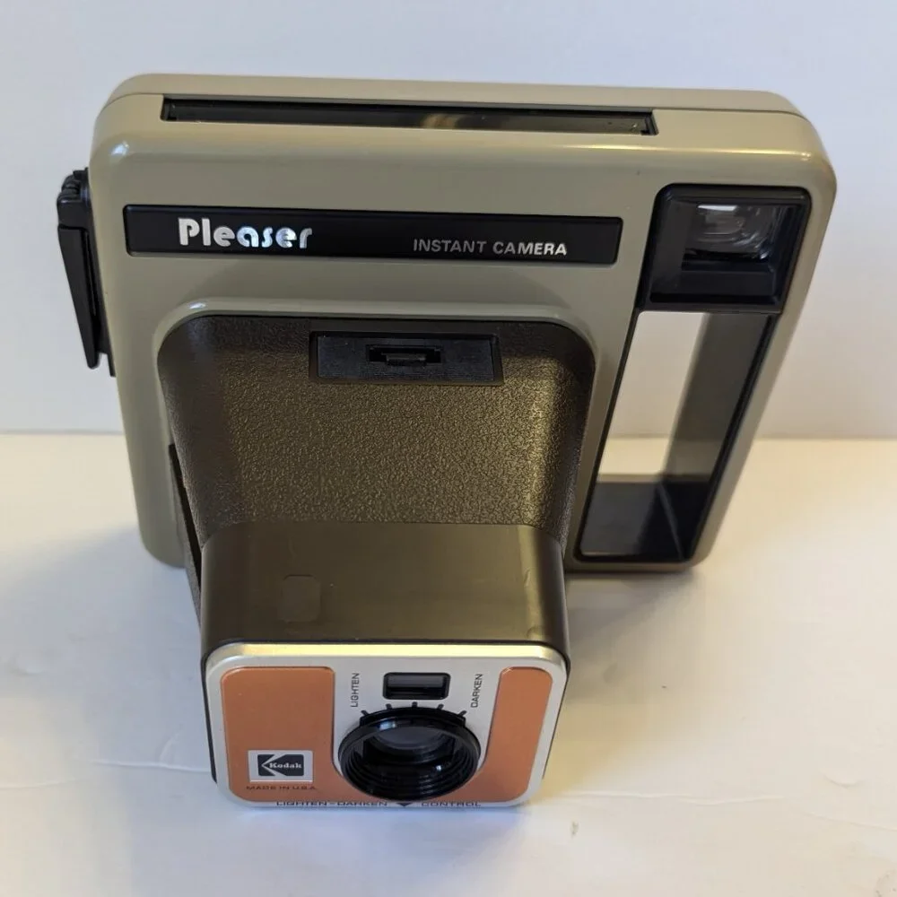 Vintage 1970's Kodak Pleaser Instant Camera w/ User Manual